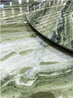 Wholesale Raggio Verde Natural Marble Round Dining Table