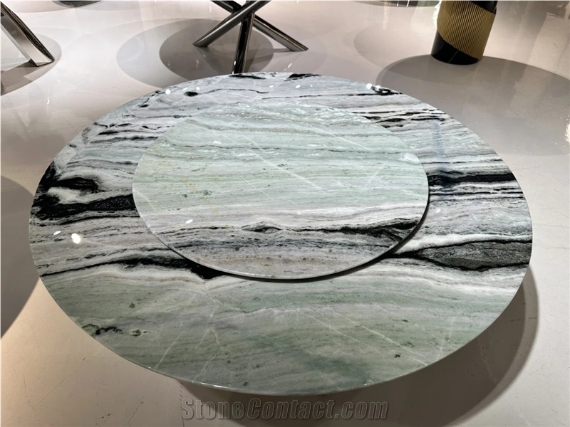Wholesale Raggio Verde Natural Marble Round Dining Table