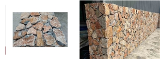 Fieldstone Split Wall Stone Retaining Wall