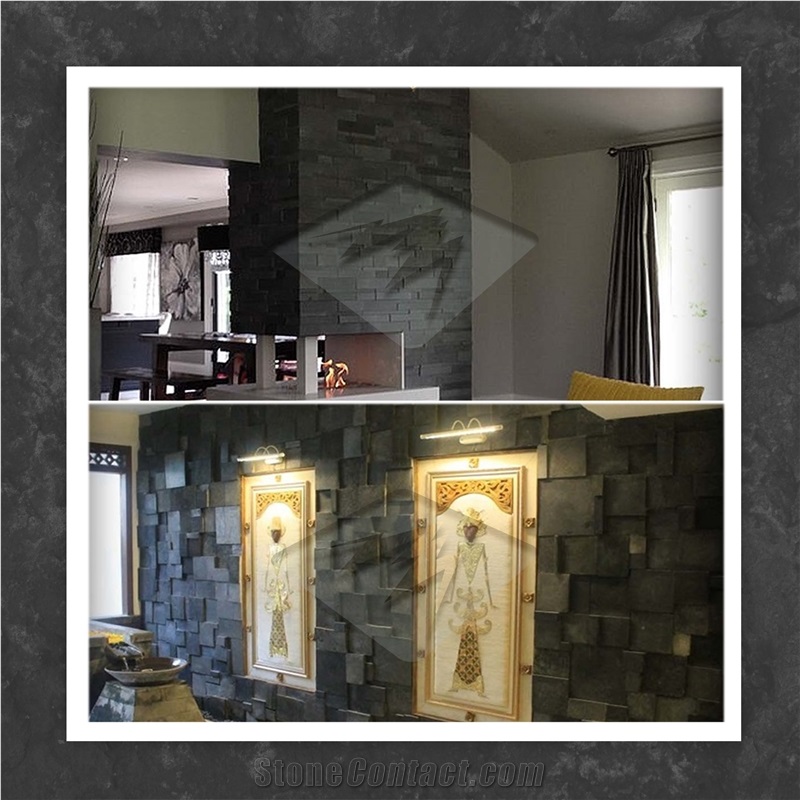 Black Lavastone RTM Tiles, Basalt Walling & Floor Covering