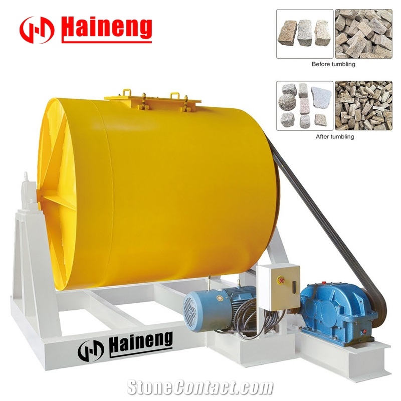 Natural Stone Rock Surface Rotary Tumbling Machine