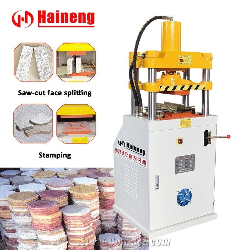 Stone Saw-Cut Face Splitting Machine Travertine Stone Stamping Machine
