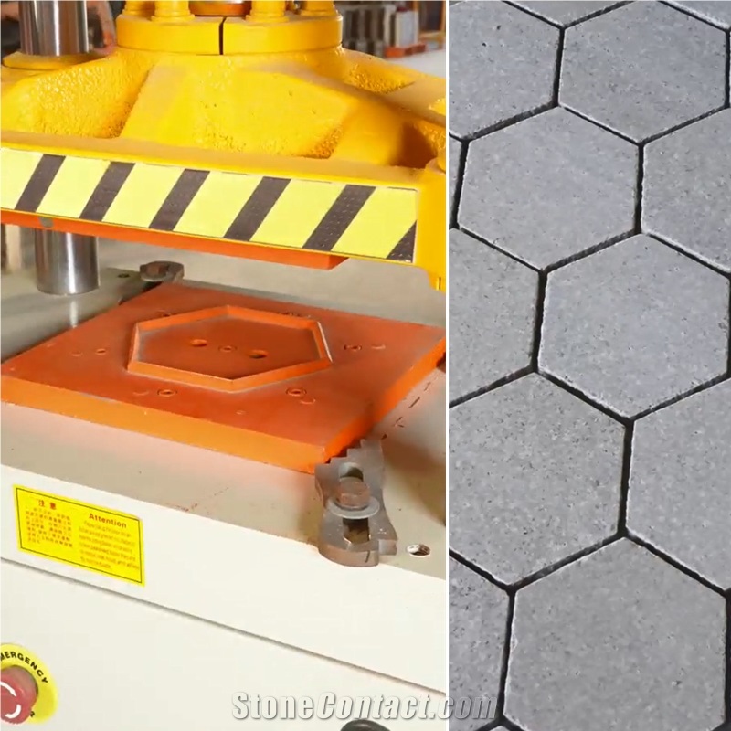 Stone Saw-Cut Face Splitting Machine Travertine Stone Stamping Machine