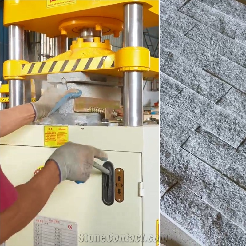 Stone Saw-Cut Face Splitting Machine Travertine Stone Stamping Machine