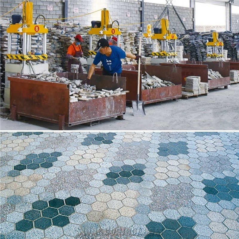 Stone Saw-Cut Face Splitting Machine Travertine Stone Stamping Machine