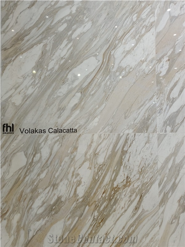 Volakas Calacatta Marble Polished Slabs Tiles