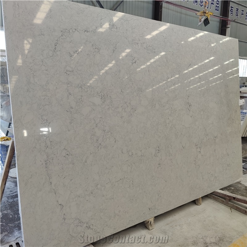 2700*1800*18Mm Fish Belly Grey  Artificial Stone Slabs