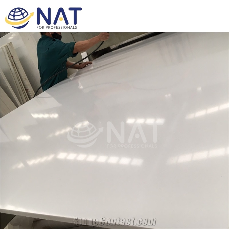 Crystal White Artificial Marble Engineered Stone Good Price