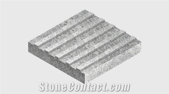 Granite Tactile Paving Tiles With Diagonal Groove