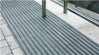 Granite Tactile Paving Tiles With Diagonal Groove