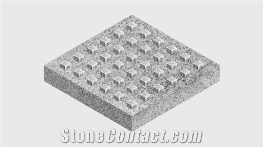 Granite Tactile Tile With Square Grooves
