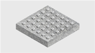 Granite Tactile Tile With Square Grooves
