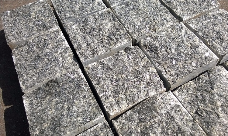 Saw-Cut Granite Paving Stone- Split Cobble Stone