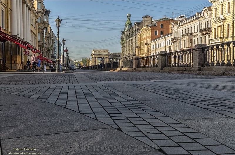 Sawn Cut Granite Walkway Paving Slabs