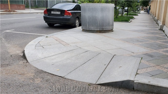 Walkway Ramps Made Of Natural Granite Stone