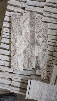 Afyon Silver Travertine Split Face Stone Veneer