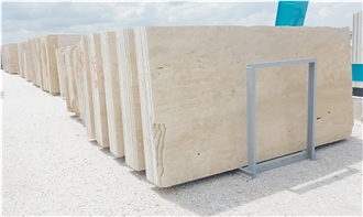 Denizli Travertine Slabs, Travertine Tiles Veincut