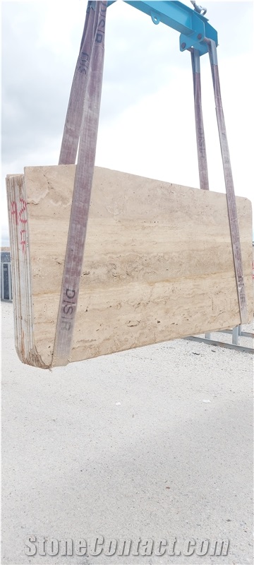 Denizli Travertine Slabs, Travertine Tiles Veincut