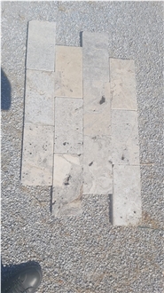 Silver Travertine Tumbled Paving Stone