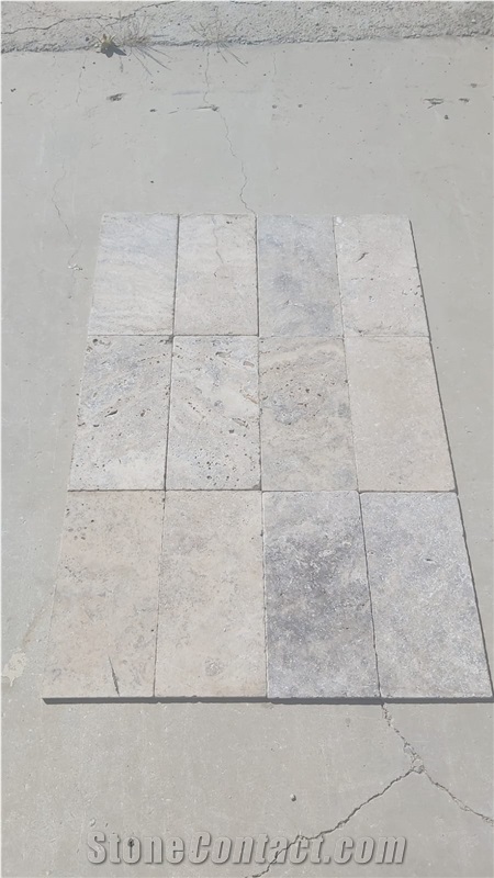 Silver Tumbled Travertine Tiles