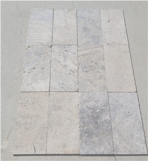 Silver Tumbled Travertine Tiles