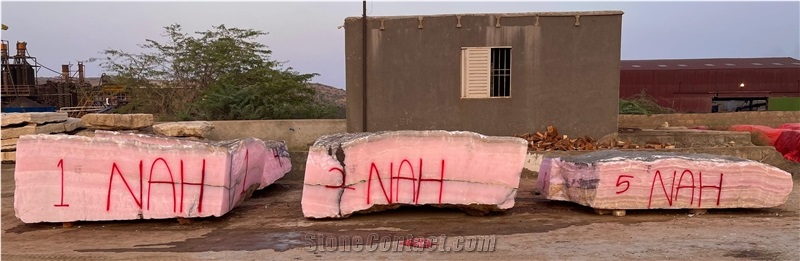 Afghan Pink Onyx Blocks