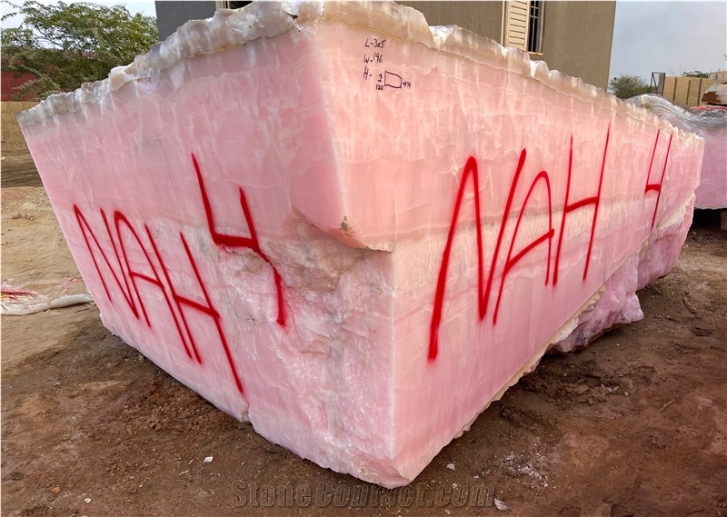 Afghan Pink Onyx Blocks