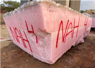 Afghan Pink Onyx Blocks