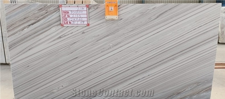 Bruno White Marble Polished Slabs Tiles
