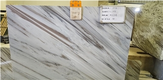 Bruno White Marble Slab Pattern