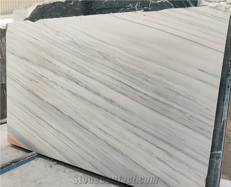 Bruno White Marble Slabs