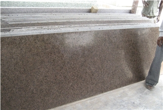 Cherry Brown Granite Slabs, India Brown Granite