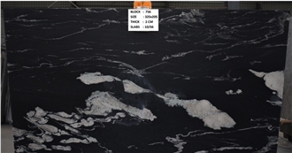 Cosmic Black Granite Slabs