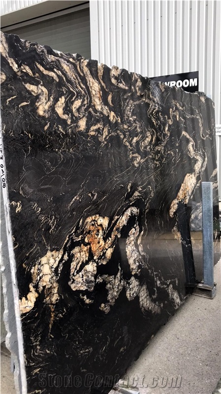 Cosmic Black Granite Slabs Premium India