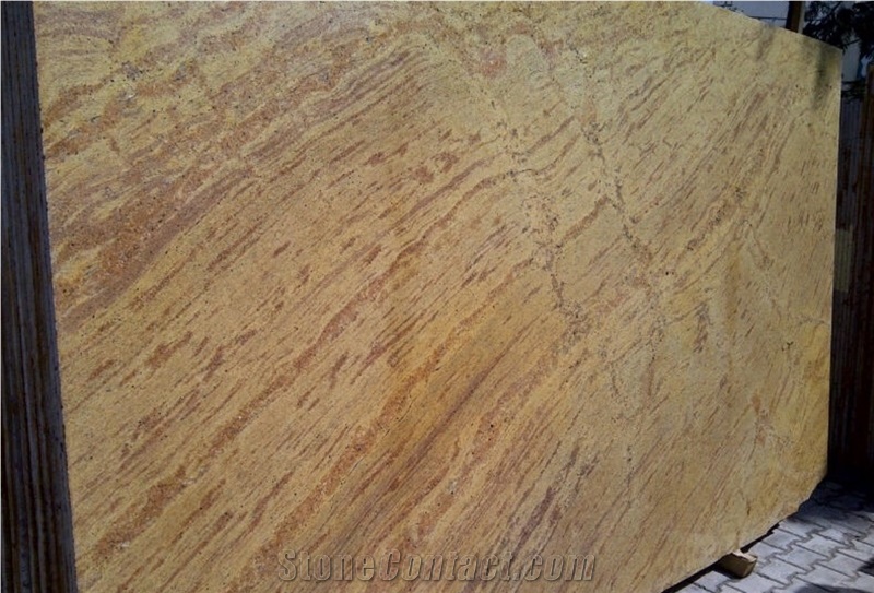 Ghibli Gold Granite Slabs, India Yellow Granite