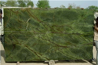 Rainforest Green Marble Slabs