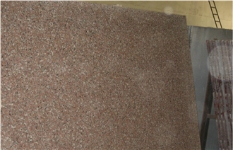 Rosy Pink Granite Slab Wall Tiles