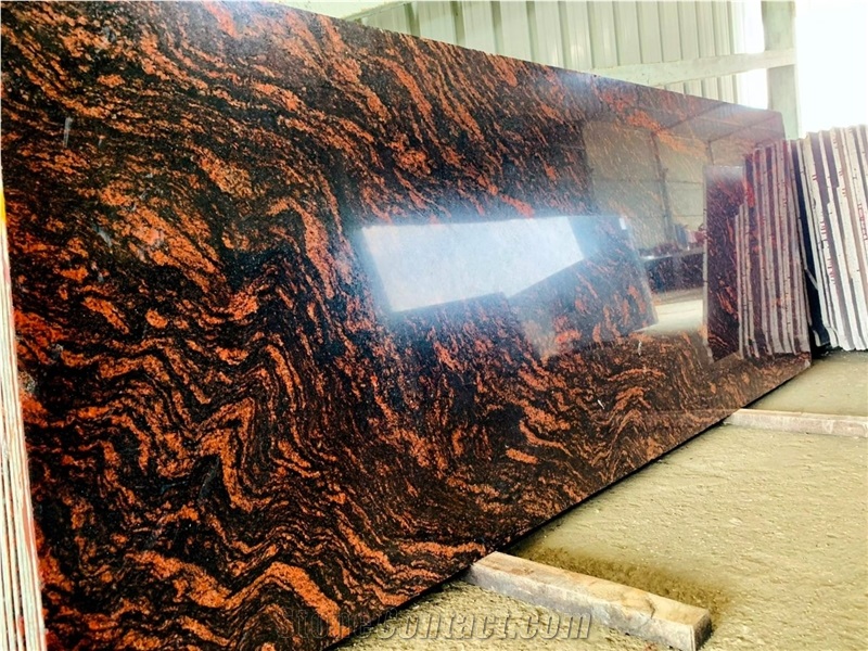 Tiger Skin Red Granite Slabs