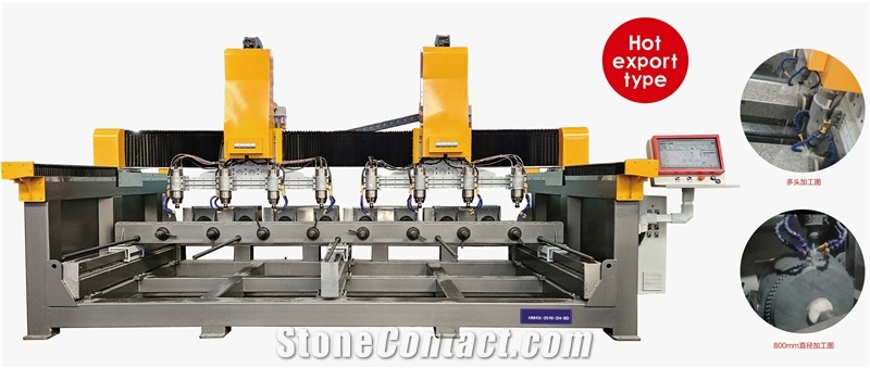 4-Axis Three-Dimensional Stone Carving, Engraving Machine