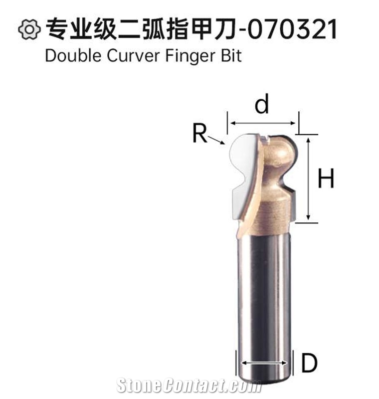 Double Curver Finger Bit