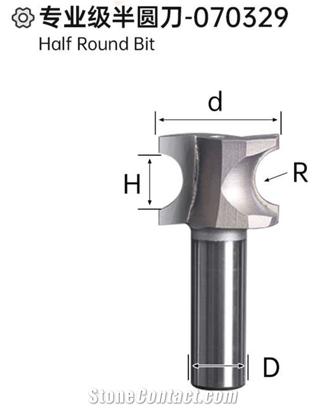 Half Round Bit