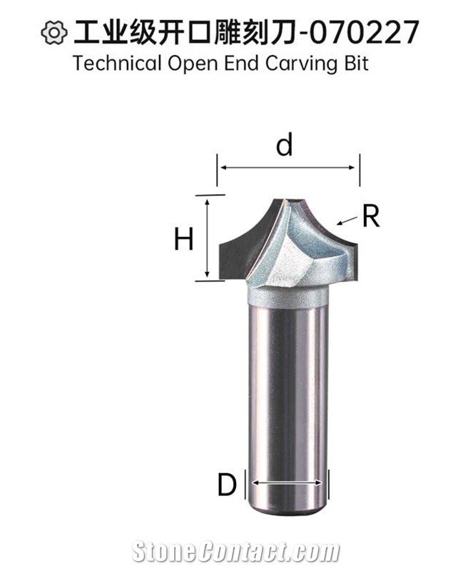 Technical Open End Carving Bit