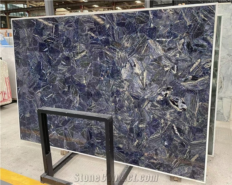 Brazil Blue Sodalite Semiprecious Stone Slabs
