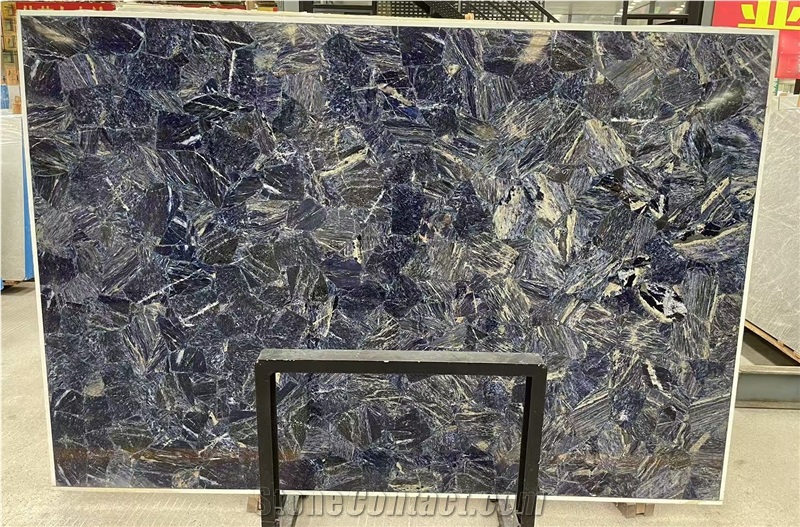 Brazil Blue Sodalite Semiprecious Stone Slabs