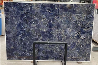 Brazil Blue Sodalite Semiprecious Stone Slabs