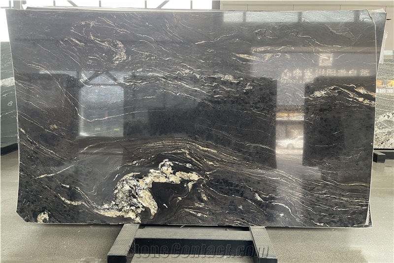 Black Cosmic Brazilian Granite Slabs