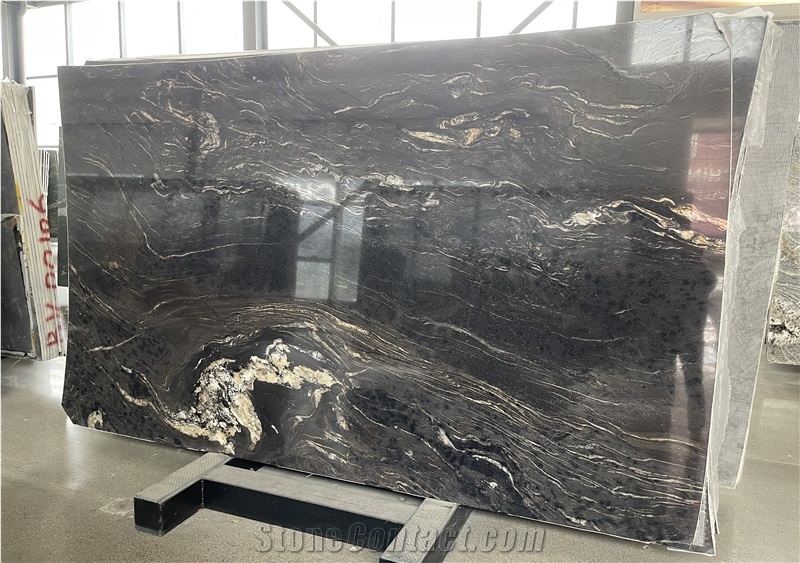 Black Cosmic Brazilian Granite Slabs