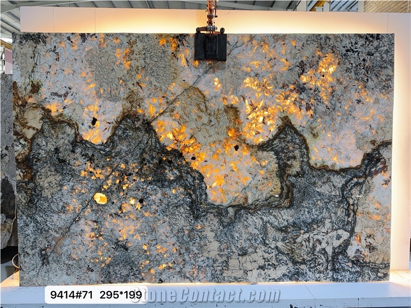 Brazilian Luxury Transparent Quartzite Pandora Slabs