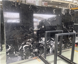 Cosmic Black Granite Slabs
