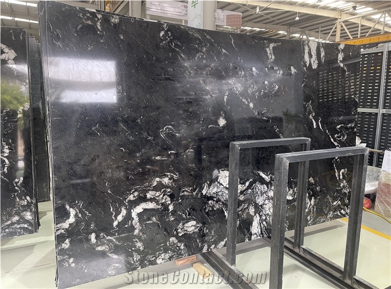 Cosmic Black Granite Slabs